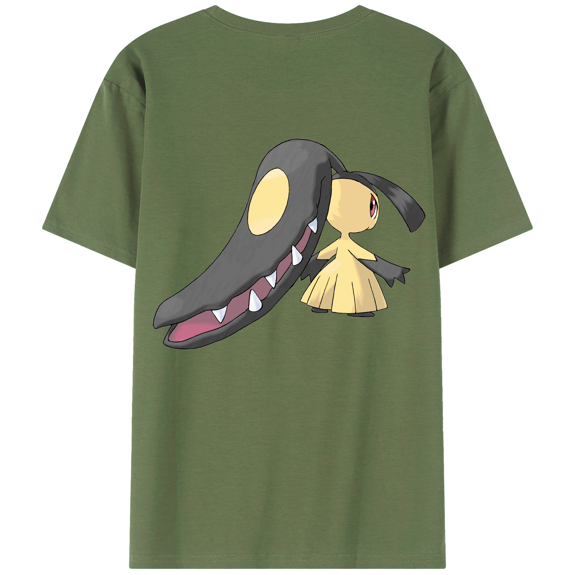 （画像用） ポケットモンスター Pokémon 綿100％ メンズ半袖Tシャツ（バックプリント） 通気性
